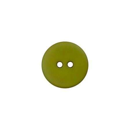 Poly button 2-hole 12mm olive