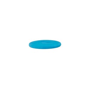 Poly button 2-hole 12mm dark turquoise