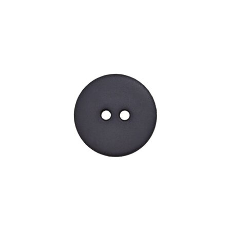 Poly button 2-hole 12mm dark grey