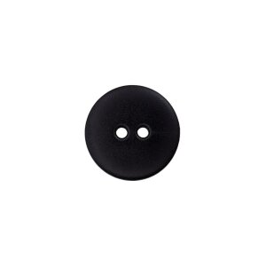 Poly button 2-hole 12mm black