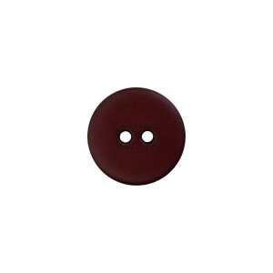 Poly button 2-hole 12mm dark brown