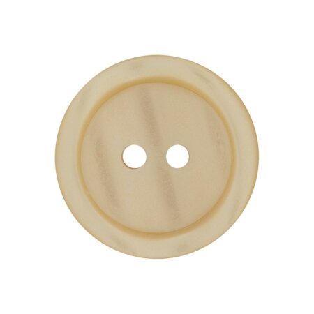 Poly button 2-hole 18mm beige