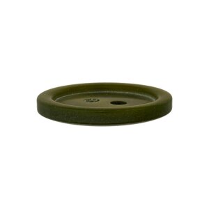 Poly button 2-hole 18mm olive