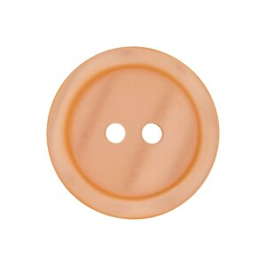 Poly button 2-hole 18mm orange