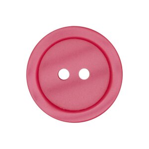 Poly button 2-hole 18mm pink