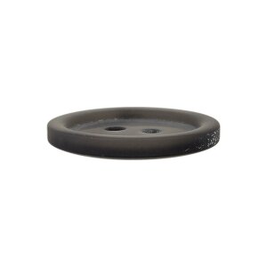 Poly button 2-hole 18mm medium grey