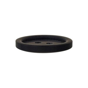 Poly button 2-hole 18mm black