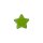 Poly button eyelet star 15mm green