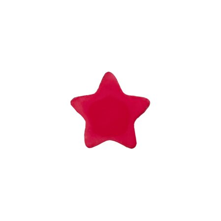 Poly button eyelet star 15mm pink