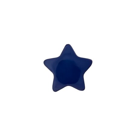 Poly button eyelet star 15mm navy