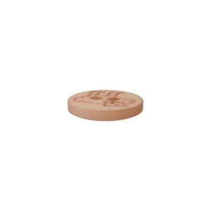 Poly button sheep 2-hole 15mm light brown