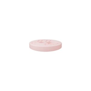 Poly button sheep 2-hole 15mm pink