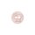 Poly button sheep 2-hole 15mm pink