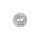 Poly button sheep 2-hole 15mm light grey