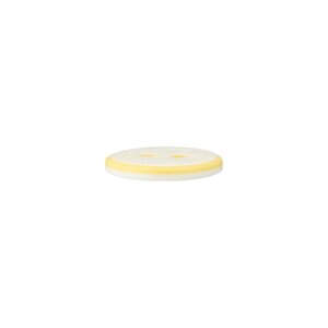 Poly button 2-hole elephant 12mm yellow