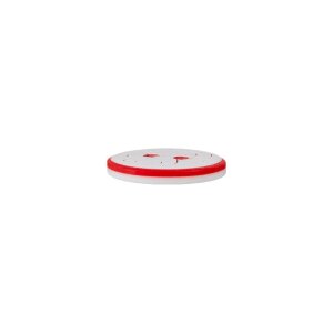 Poly button 2-hole elephant 12mm red