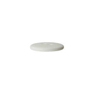 Poly button 2-hole 18mm white