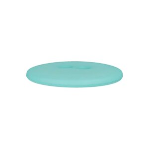 Poly button 2-hole 18mm turquoise