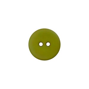 Poly button 2-hole 18mm olive