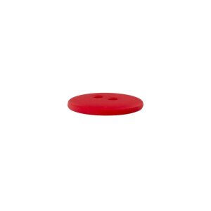 Poly button 2-hole 18mm red