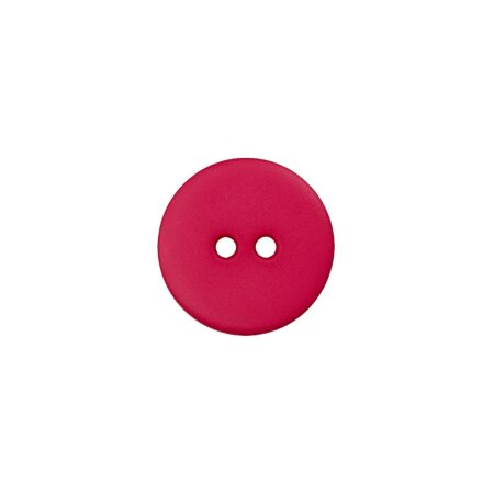 Poly button 2-hole 18mm pink