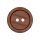 Poly button 2-hole 23mm dark brown