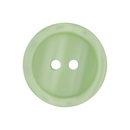 Poly button 2-hole 23mm light green