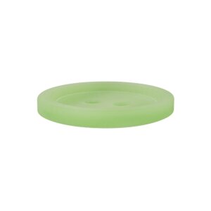 Poly button 2-hole 23mm light green