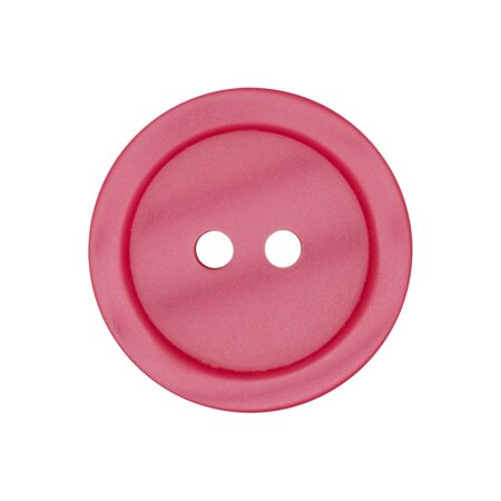 Poly button 2-hole 23mm pink