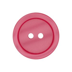 Poly button 2-hole 23mm pink