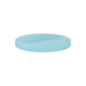 Poly button 2-hole 23mm light blue