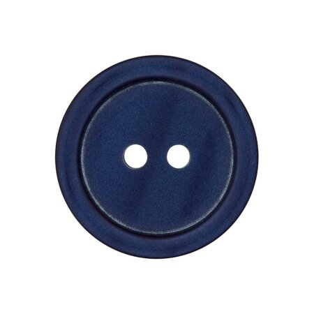 Poly button 2-hole 23mm navy