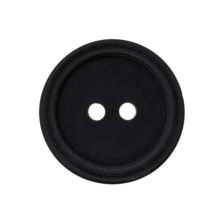 Poly button 2-hole 23mm black