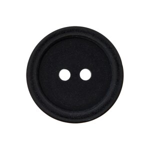 Poly button 2-hole 23mm black