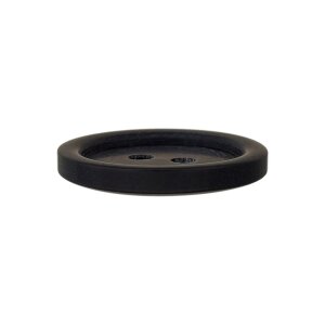 Poly button 2-hole 23mm black