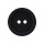 Poly button 2-hole 23mm black