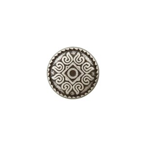 Metal Button eyelet 10mm old silver