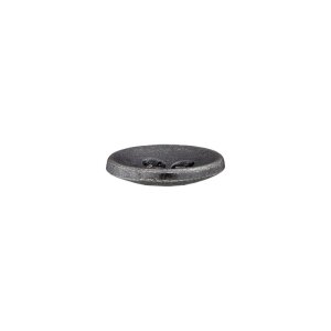 Metal button 4-hole 9mm old silver