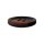 Poly button 4-hole 15mm dark brown