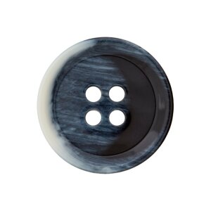 Poly button 4-hole 15mm navy