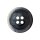 Poly button 4-hole 15mm dark grey