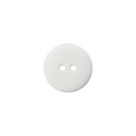 Poly button 2-hole 23mm white