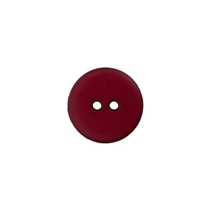 Poly button 2-hole 23mm dark red