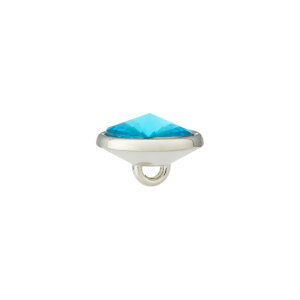 Poly button eyelet 9mm light turquoise