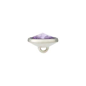 Poly button eyelet  9mm lilac