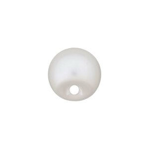 Poly button eyelet pearl 10mm white