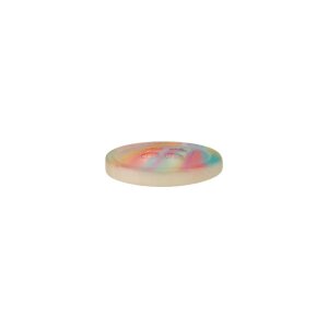 Poly button 4-hole 11mm multicolored pastel