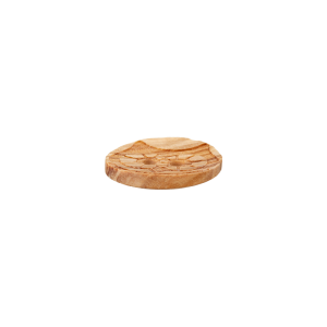 Wooden button 2-hole owl 15mm beige
