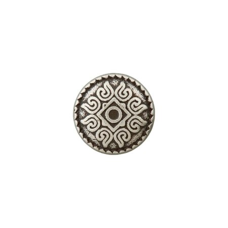 Metal Button eyelet 12mm old silver