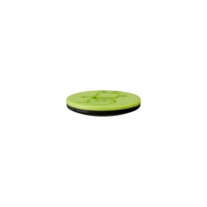 Poly button 2-hole boy 15mm light green